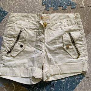 Michael Kors White & Gold Shorts